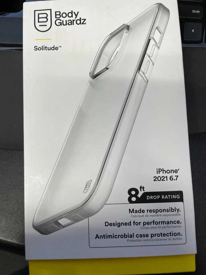 Funda BodyGuardz Solitude para iPhone 13 Pro - Transparente Protectora Amortiguante Sl Foto 2 de 2