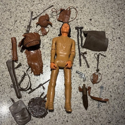1967 Marx Johnny West Chief Cherokee Figure & Accessories