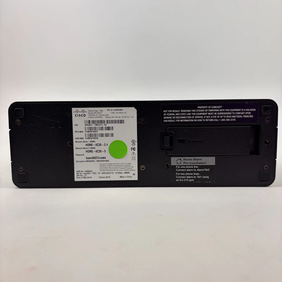 Xfinity Cisco DPC3941T XB3 Dual Band WiFi High-Speed Modem & Router Tested Works - Image 4 of 4