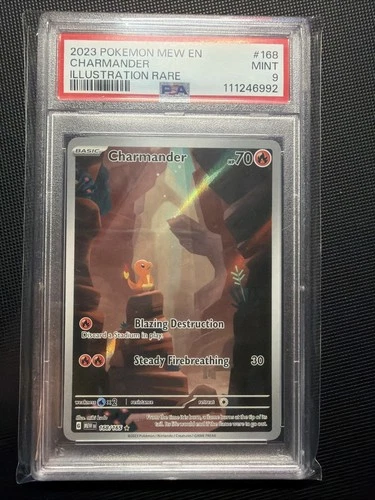 2023 Pokémon MEE EN Charmander Illustration Rare #168 PSA 9