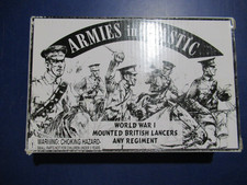 Armies in Plastic 5541 WWI Mounted British Lancers Any Regiment white  black