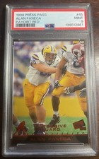 1998 Press Pass #45 Alan Faneca Rookie Card Pittsburgh Steelers RC Rare PSA 9