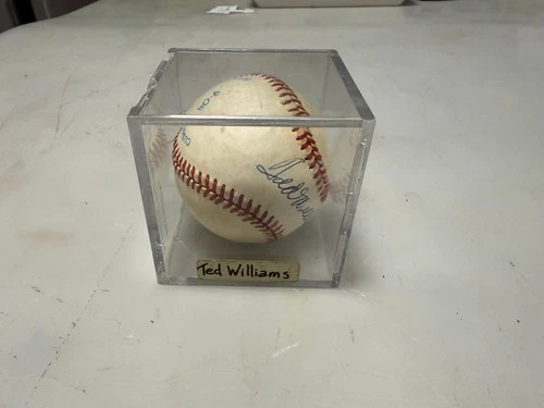 Ted Williams signed baseball complete with letter of authenticity