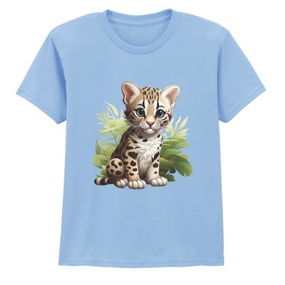 T-Shirt tolle Tiere Ozelot Jungen Mädchen Kinder Safari Geburtstag Geschenk für Kinder