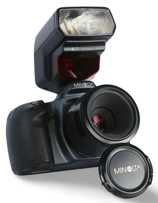 Minolta Alpha 303si Super 35mm Film AF SLR + AF M 50/2.8 Lens