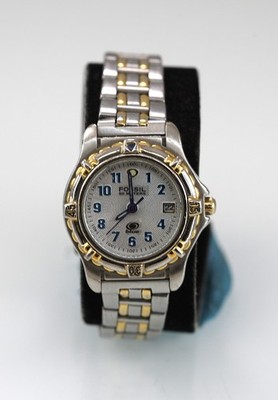 Fossil Blue Watch Women Silver Gold Stainless St Battery 50m  display picture 3