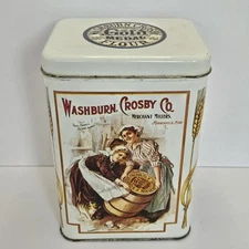 Vintage Washburn, Crosby Co. Gold Medal Flour Collectible Tin