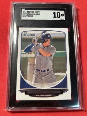 2013 Bowman Draft, Aaron Judge Rookie Card SGC 10, BGS 9.5 9 8.5 PSA 9 Lot Of 5