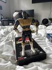 Power Rangers Zeo 1996 Vintage Gold Ranger Flip Head Action Figure Tested Works