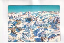 F7185) Carte postale, vallée FASSA Tyrol du Sud - centre de ski Vogelschau 1978