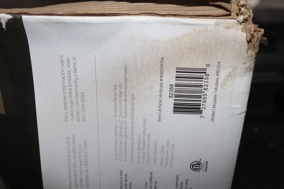 Kichler Farona 1-Light Pendant Light Black 10.5" 82358 - Image 4 of 4