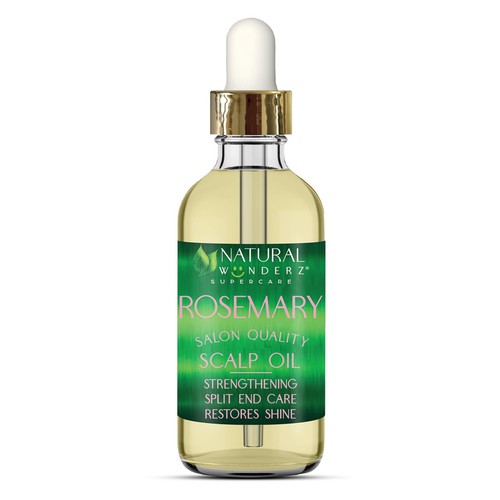 Rosemary Hair Oil, Supports Hair Growth, Thickening Serum and Strengthening S...