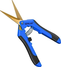 6.5 Inch Gardening Scissors Hand Pruner Pruning Shears with Titanium Coated