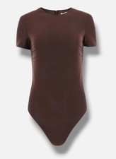 Ronny Kobo Women's Brown Rae Bodysuit Size M