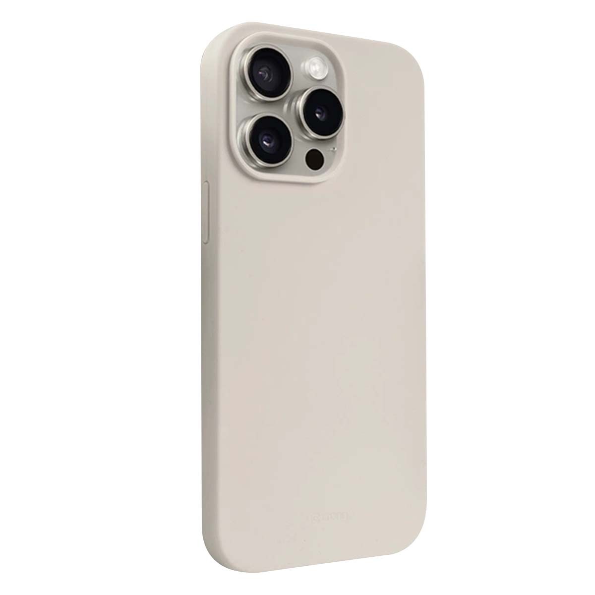 Coque iPhone 15 Pro Max silicone souple premium finition mate noire texturée - 4