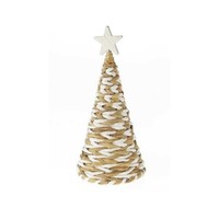 Deko Tanne Weihnachtsbaum AUS Seegras MIT Stern 17 X 38 CM NEU