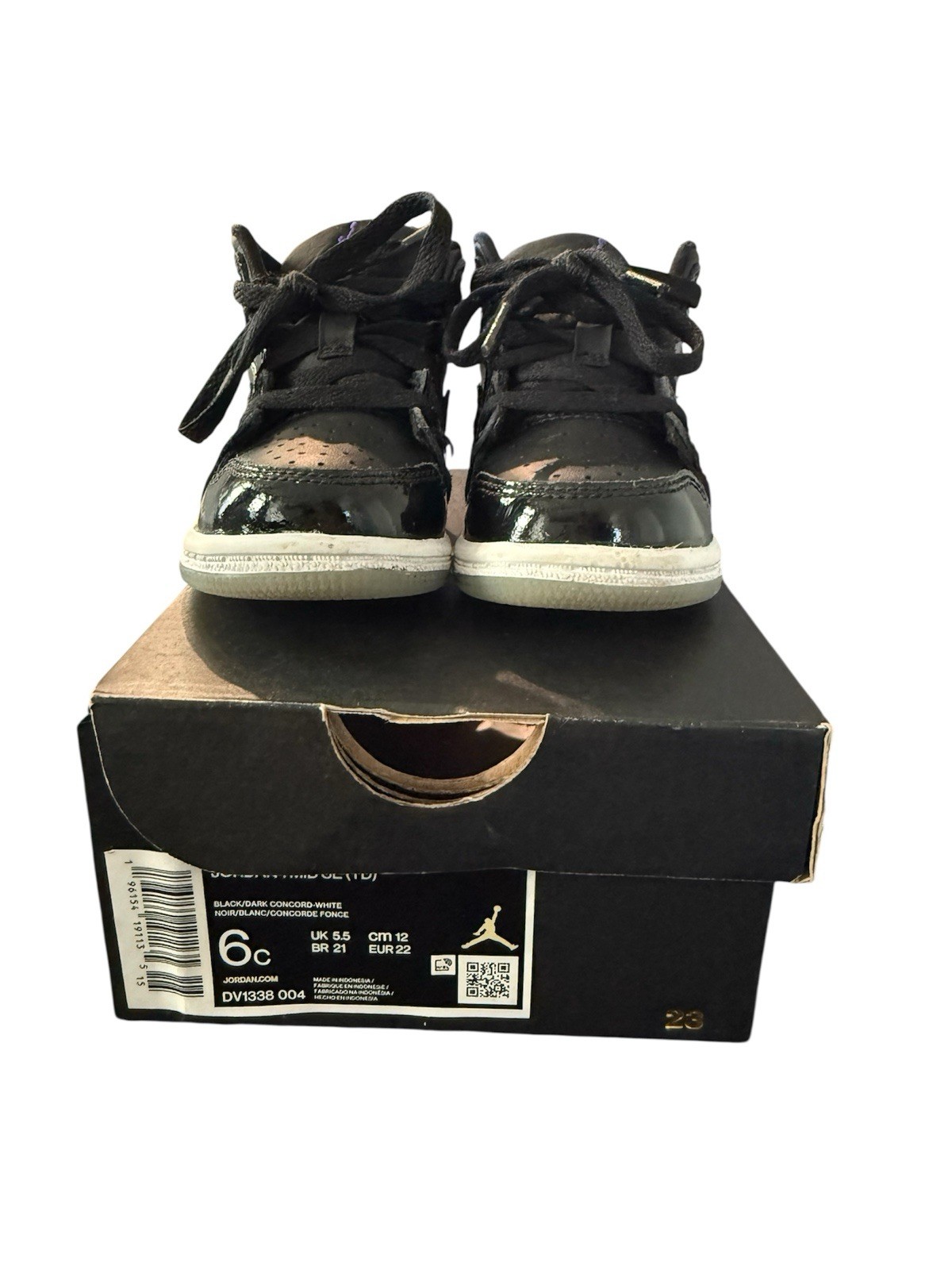 Air Jordan Retro 1 Mid SE TD "Space Jam" sneakers Toddler Size 6c thumbnail 2