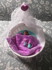 NEW! Hard to find! Zuru My Mini Baby Series 2 Purple Teal Crib Set