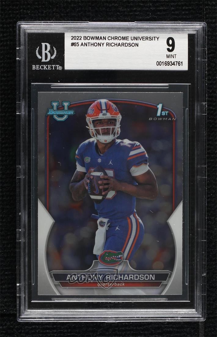 2022 Bowman U Chrome Anthony Richardson #65 BGS 9 MINT