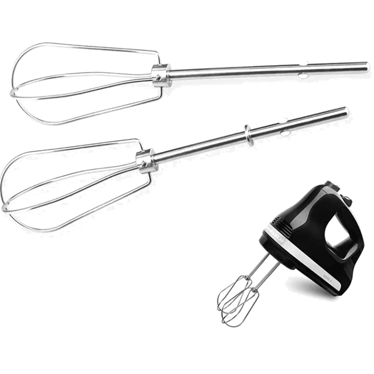 Rührbesen Set für Handmixer, Schneebesen Ersatzteile Edelstahl Küchenmaschine