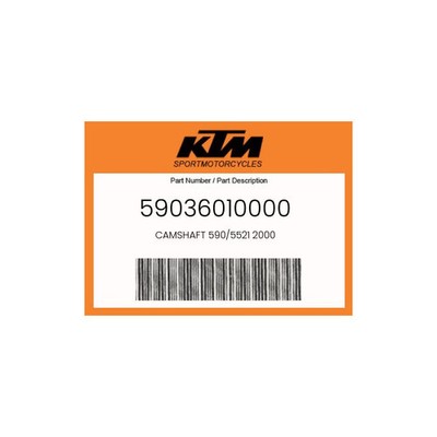 KTM Genuine Camshaft 590/5521 2000 - 59036010000