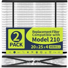 2-Pack 210 Replacement Filters for Aprilaire Whole House Air Purifiers MERV 11