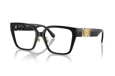 Versace Square Woman Eyeglasses 0VE3371D GB1 54mm Black - NEW
