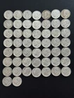 51 Roosevelt Dimes 1964 Silver Dime Coin Lot Roll 10C 90%