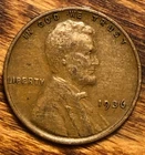 1936 Lincoln Wheat Cent Woody Wood Grain Improper Alloy Mix Error Penny