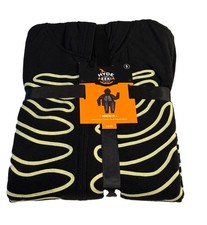 Hyde Eek Mens Small Skeleton One Piece Pajamas Glow In Dark Halloween NWT