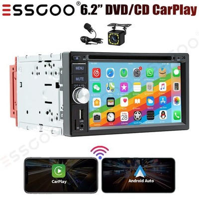 6.2'' Car Audio Radio Double 2 Din Touch Screen DVD/CD MP5 Player Stereo+MIC&CAM