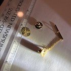 State Of Kansas Service Award Sunflower 1/10 10k Gold Lapel Pin 30 year Sapphire — photo 3