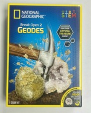 Break Open 2 Real Geodes Kit National Geographic   
