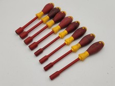 Lot of 8 Wiha Nut Drivers 1000W Insulated 9/16" 1/2" 3/8" & 5/16" x 125