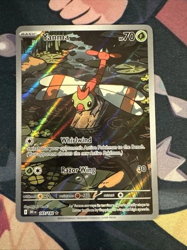 YANMA 183/182 ILLUSTRATION RARE DESTINED RIVALS POKEMON NEAR MINT