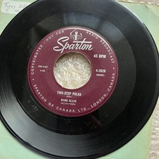 Ward Allen - Frank Ryan's Hornpipe/Two-Step Polka 45rpm VG+ R78