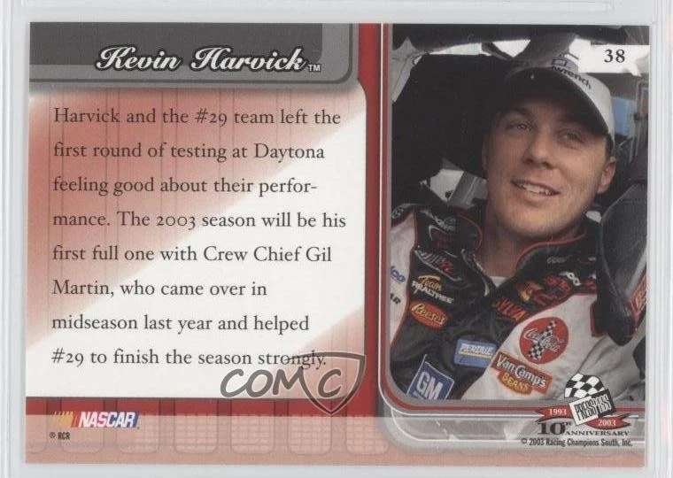 2003 Press Pass Premium Kevin Harvick #38 - Image 2 of 2