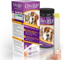CheckUp Glucose Urine Testing Strips for Cats and Dogs - 50 Count Pack of 1 