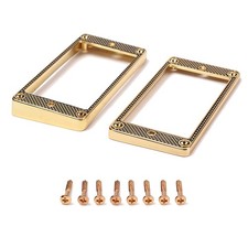 2pcs Zinc Alloy Gold Humbucker Pickup Ring Frame Set for Electric Guitar New