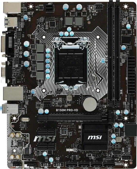 MSI B150M Pro-VD 7996 Rev.1.3 Intel B150 Mainboard Micro ATX Sockel 1151 #301346