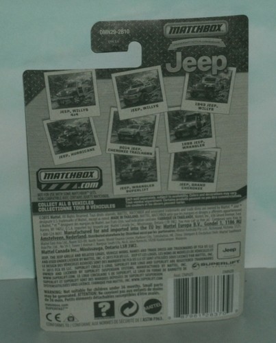 Dos vehículos diecast Jeep escala 1/64 4x4 (Willy's + Hurricane Concept) caja de cerillas - Imagen 5 de 7