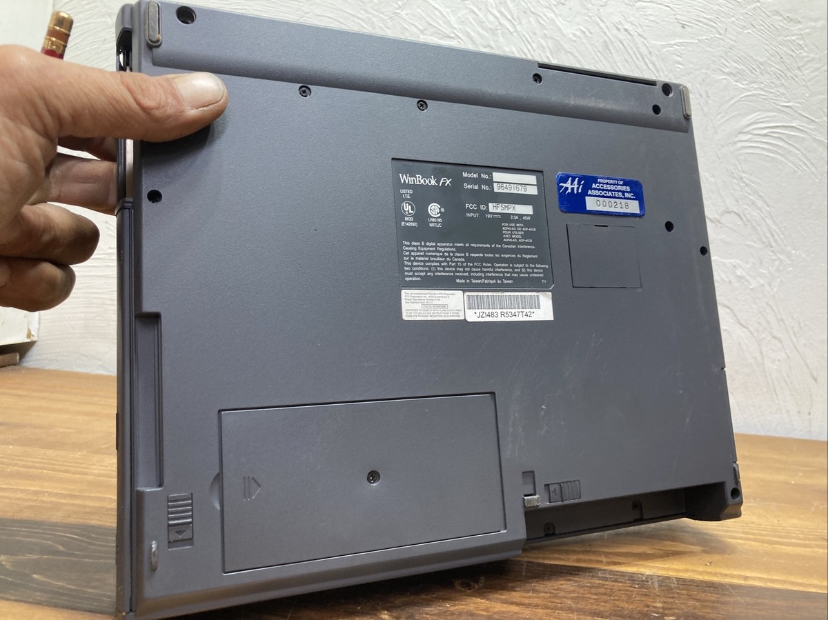 Vintage WinBook FX Laptop - For Parts Or Repair Untested | eBay