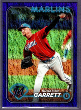 2024 Topps Series 1 Braxton Garrett Marlins Base Purple Foil Parallel /799 #323