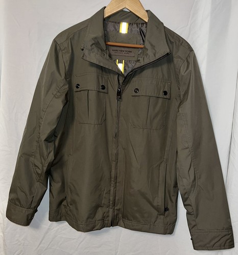 Andrew Marc New York Jacket Mens Small Grayish Green Full Zip NWOT - Picture 3 of 4