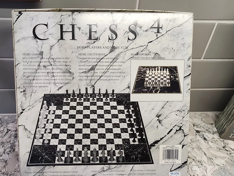 NEW Hansen WOW toys CHESS 4 more players more fun GAME - Image 2 of 2