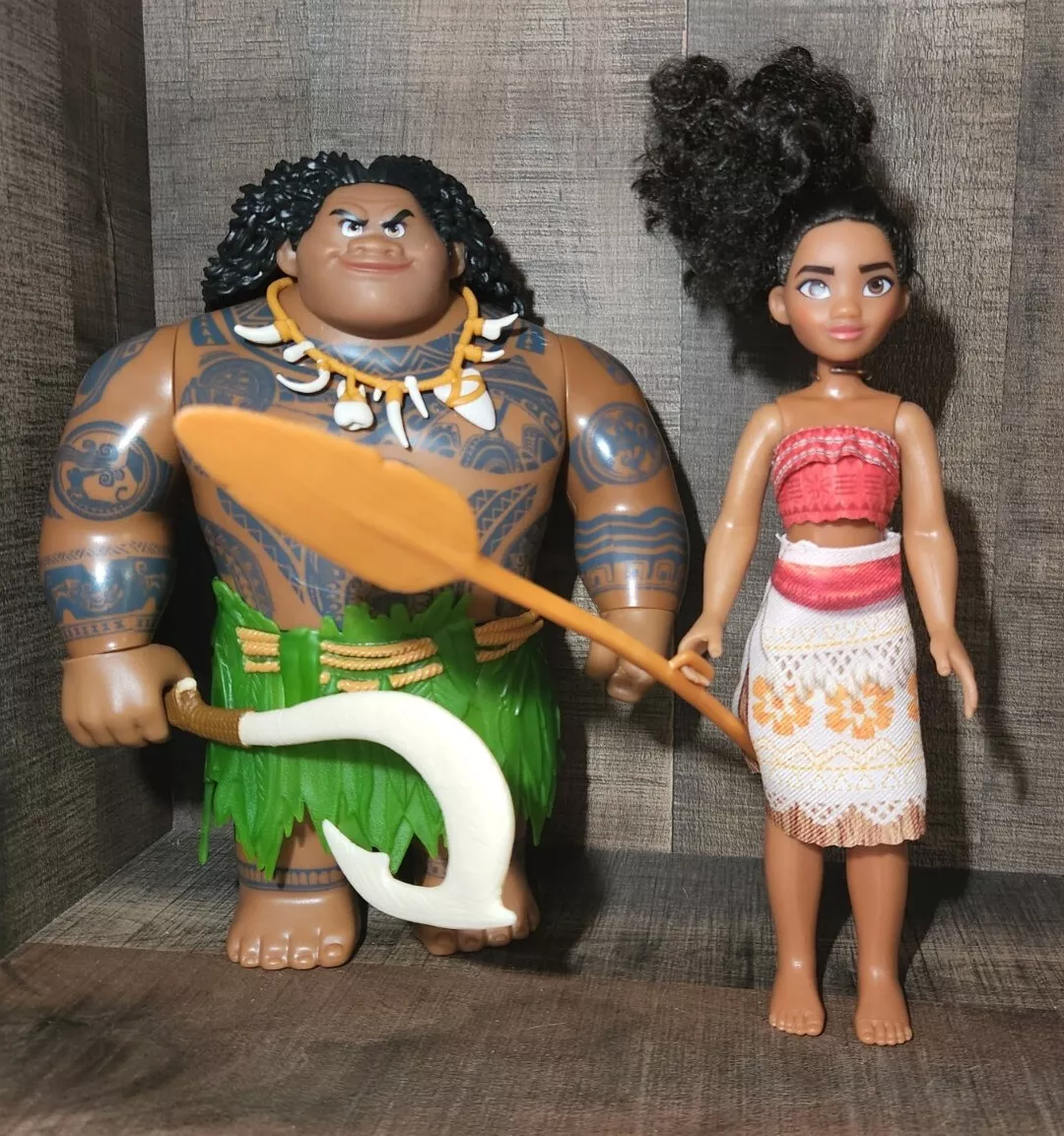 10pcs / set Dessin animé Moana Princesse Légende Vaiana Maui Chef