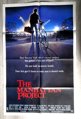 The Manhattan Project Poster One Sheet John Lithgow Christopher Collet ...