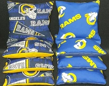Set of 8 Los Angeles Rams Cornhole Bags ***FREE SHIPPING***