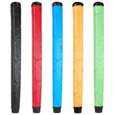 The Grip Master Dancing Roo Leather Putter Grip Midsize .600"R CHAMOIS/BLACK/RED