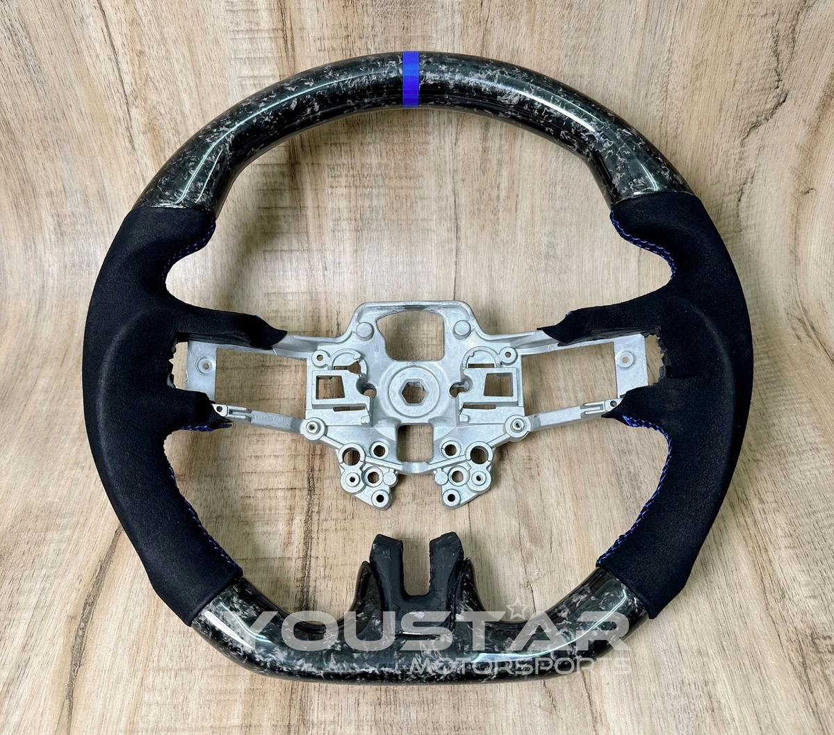 Forged carbon fiber steering wheel mustang deals
